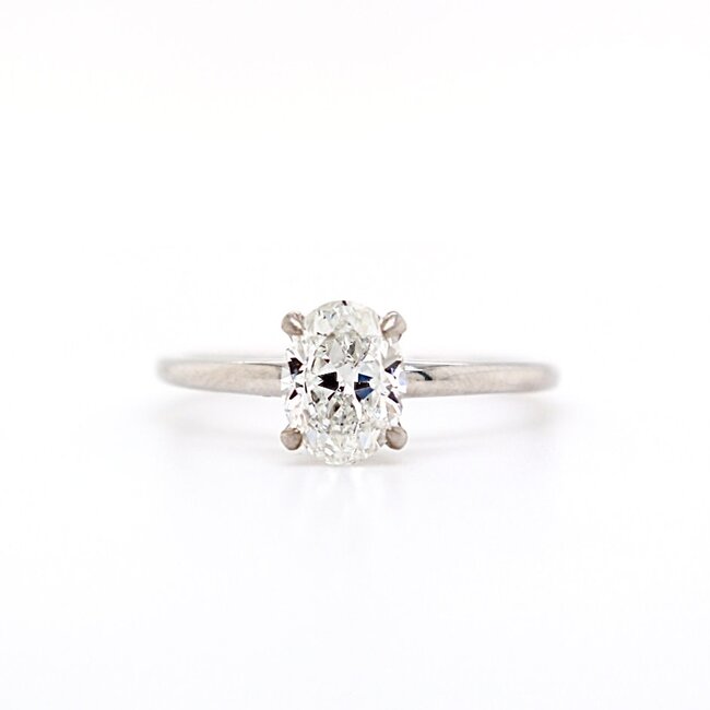 Oval Cut Solitaire Engagement Ring