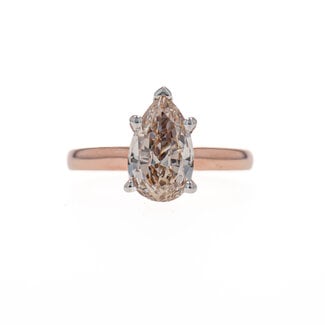 Beyond Round by Spicer Cole Pear Shaped Solitaire Engagement Ring