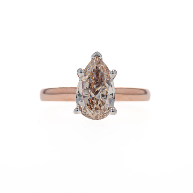 Pear Shaped Solitaire Engagement Ring