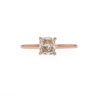 Beyond Round Bridal by Spicer Cole Cushion Cut Solitaire Engagement Ring