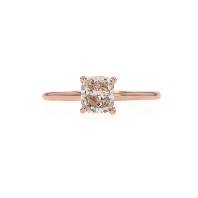 Cushion Cut Solitaire Engagement Ring