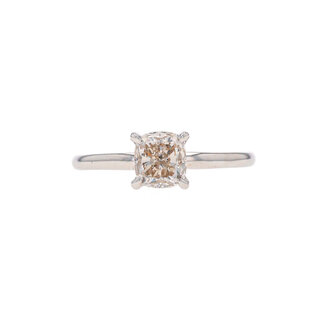 Beyond Round Bridal by Spicer Cole Cushion Cut Solitaire Engagement Ring