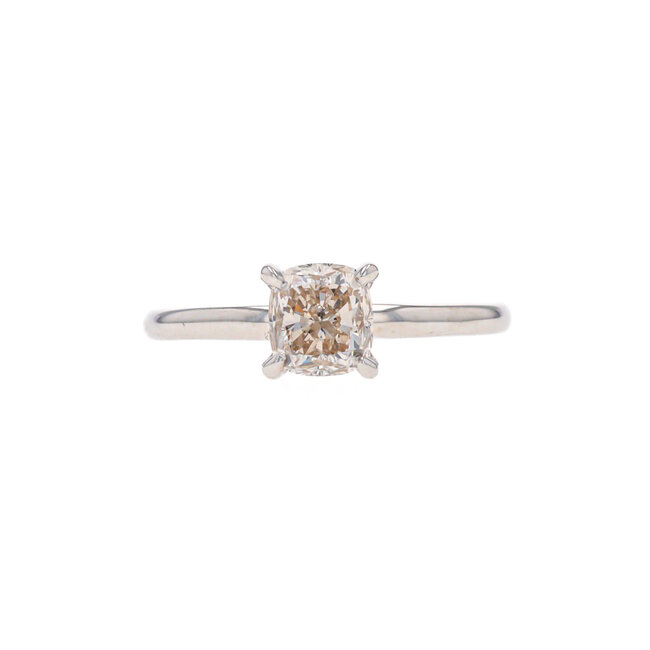 Cushion Cut Solitaire Engagement Ring