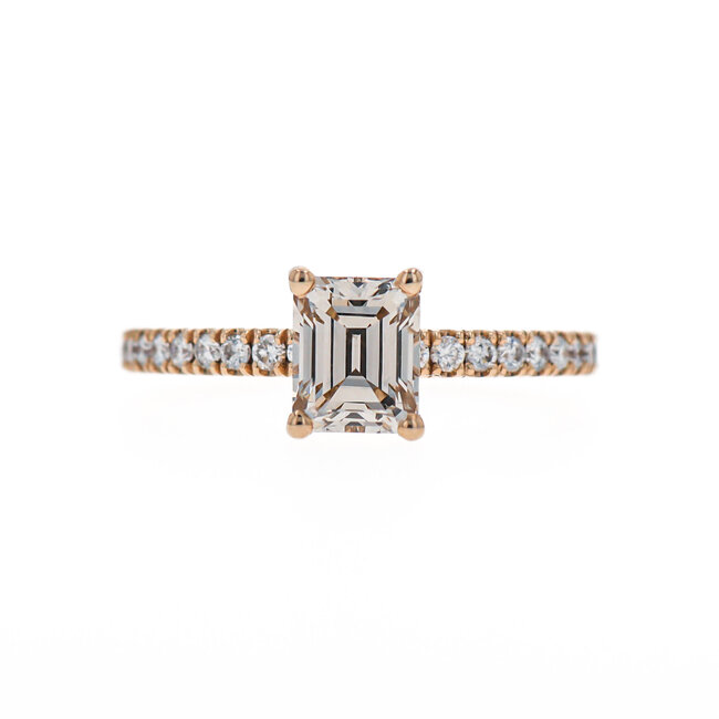 Emerald Cut Diamond Engagement Ring