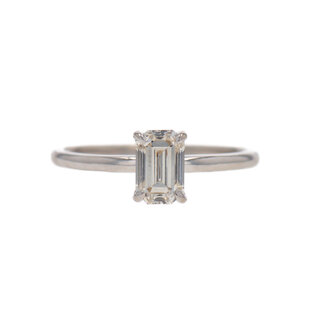 Beyond Round by Spicer Cole Emerald Cut Solitaire Engagement Ring