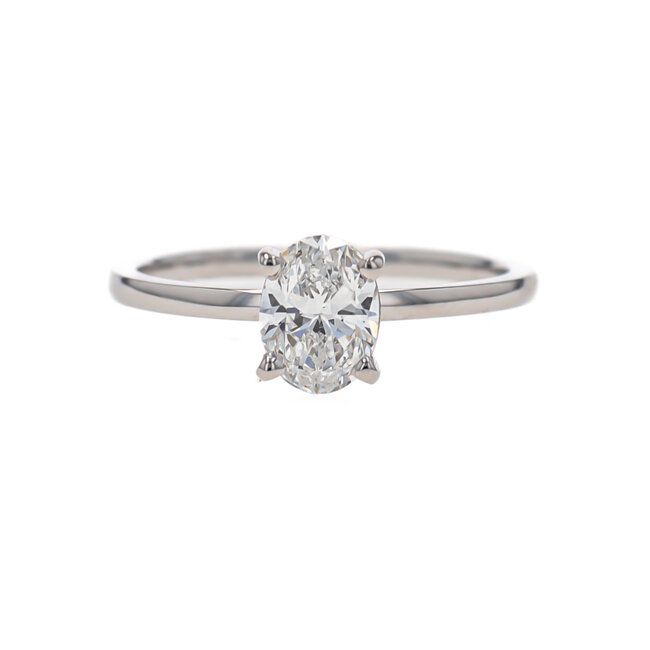 Oval Cut Solitaire Engagement Ring