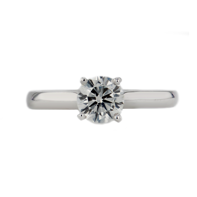 Round Brilliant Cut Solitaire Engagement Ring
