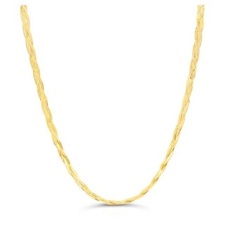 Bella Gold Bella 3mm Braided Herringbone Chain