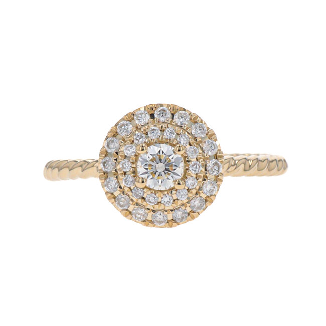 Halo Diamond Engagement Ring