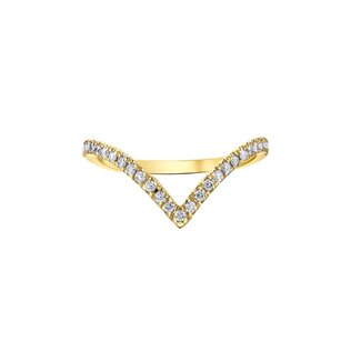 Bands by Spicer Cole Pointed Diamond Wedding Band