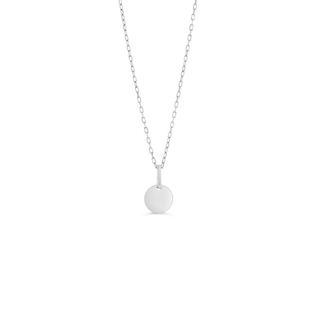 Persona Engravable Disc Pendant in 10K