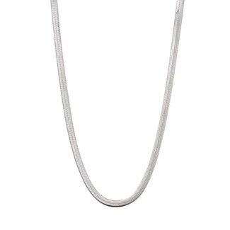 Bella Gold 3mm Herringbone Chain in 10K White Gold