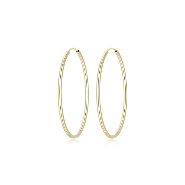 Slim Polished Tube Hoop
