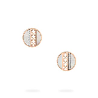 Birks Dare to Dream ® Mother-of-Pearl and Diamond Circle Earrings