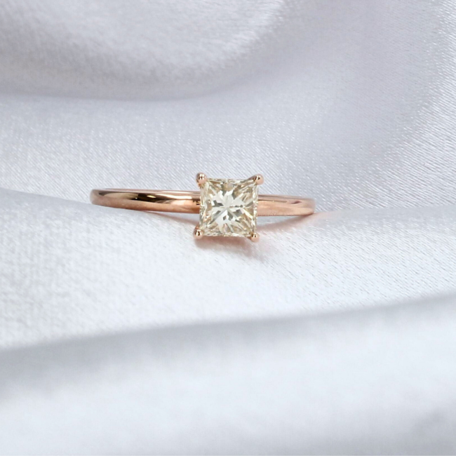 Princess Cut Solitaire Engagement Ring