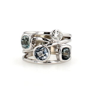 Colour by Spicer Cole Custom Design Montana Sapphire Ring