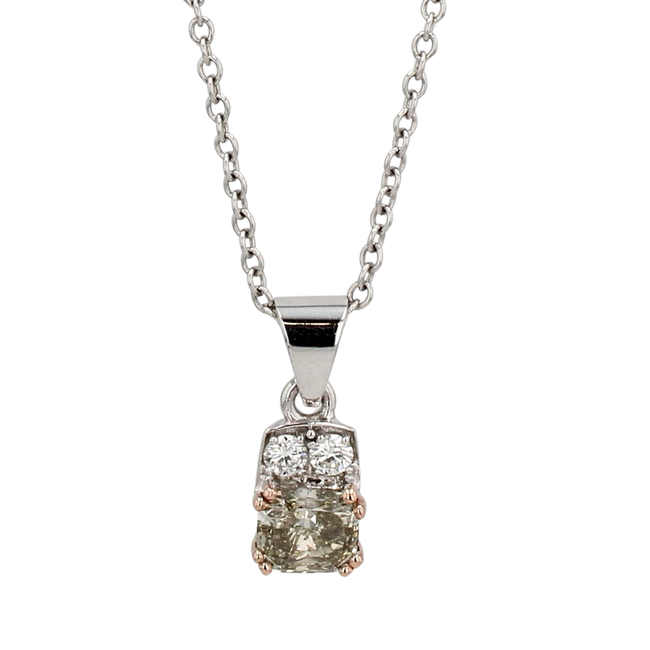 Custom Design Champagne Diamond Pendant