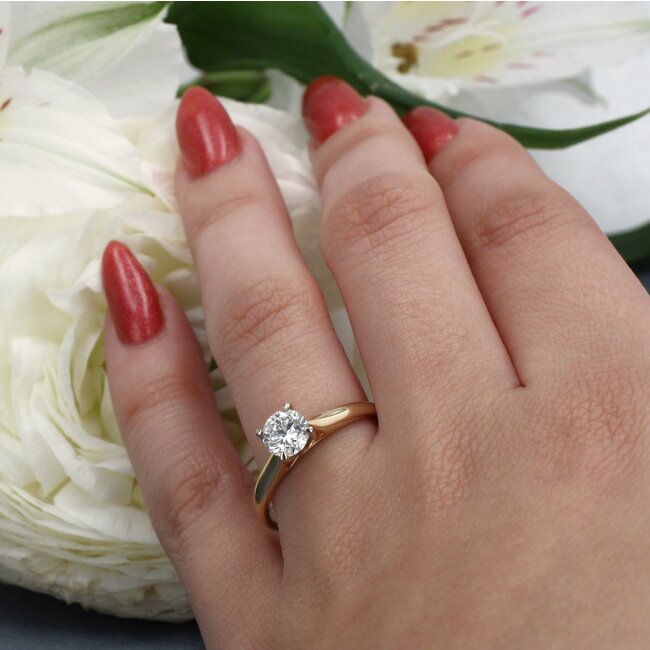 Round Brilliant Cut Solitaire Engagement Ring