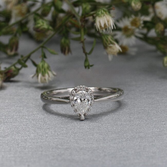 Halo Diamond Engagement Ring