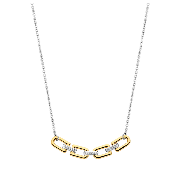Ti Sento Interlocking Link Necklace