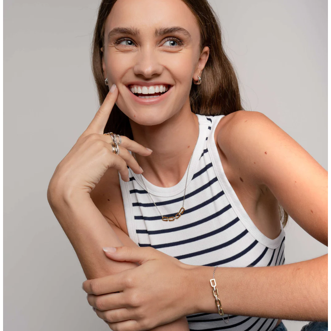 Ti Sento Interlocking Link Necklace