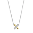 Ti Sento Interlocking Ring Pave Necklace