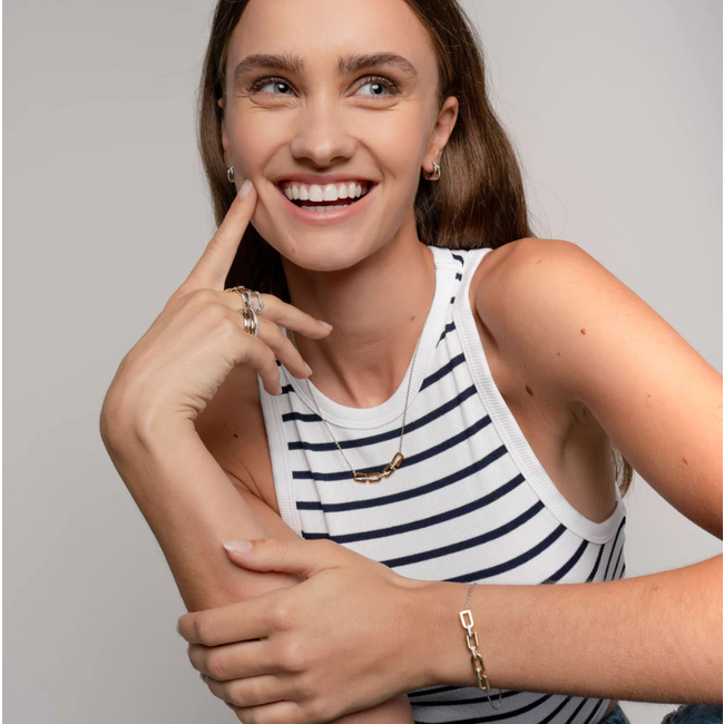 Ti Sento Pave Multi Link Bracelet