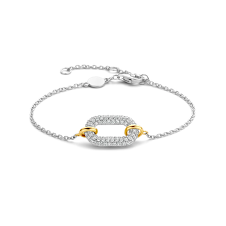 Ti Sento Ti Sento Pave Link Bracelet