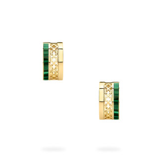 Birks Dare to Dream® 18k Malachite Huggie Earrings