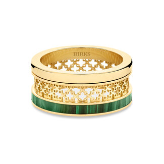 Birks Dare to Dream® 18K Malachite Ring -  Size 7