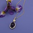 Custom Design Amethyst & Champage Diamond Pendant
