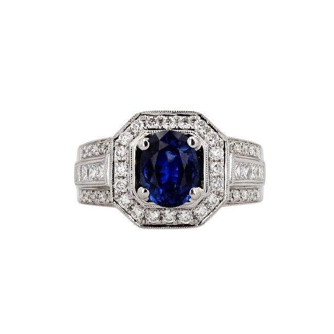 Sapphire & Diamond Ring