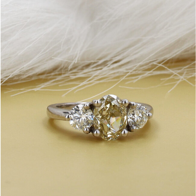 3 Stone Diamond Engagement Ring