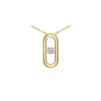 Pulse Yellow Gold Open Link Pendant