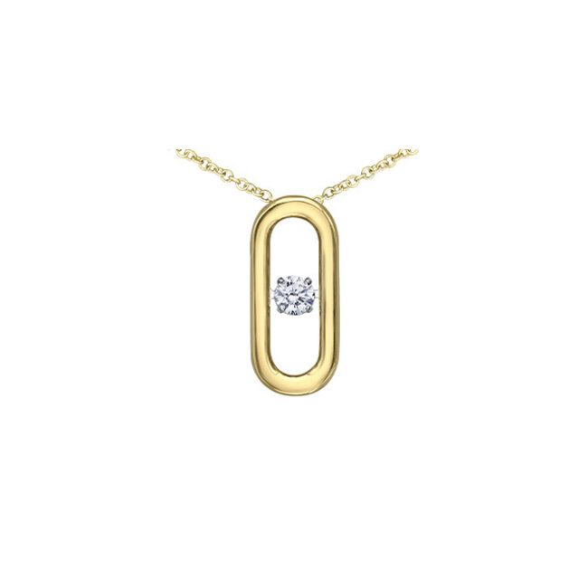 Yellow Gold Open Link Pendant