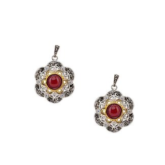 Keith Jack Celtic Jewellery Celestial Garnet Earrings