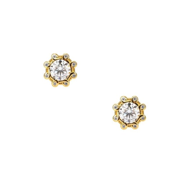 Celestial Moissanite Stud Earrings