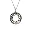 SS & 14K Gold Gilded Sky Blue Topaz 5-Way Sunflower Eclipse Pendant