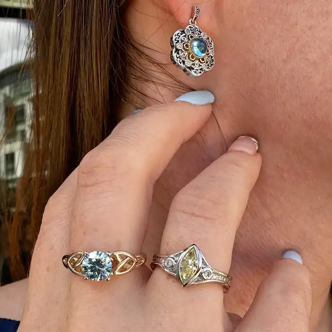 Celestial Swiss Blue Topaz Earrings