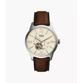 Fossil Watches Townsman Multifunction Brown Leather Watch