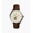 Townsman Cream Dial Brown Leather Strap Watch