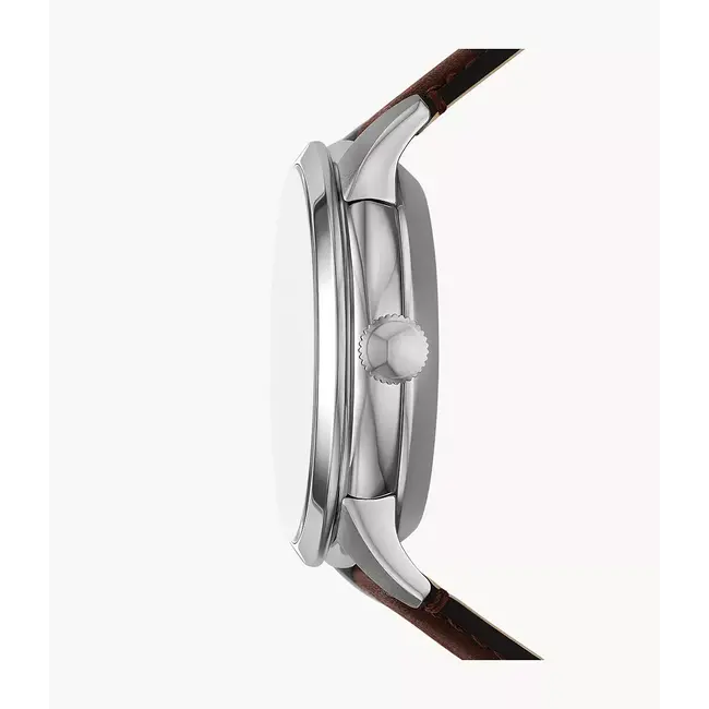 Townsman Cream Dial Brown Leather Strap Watch