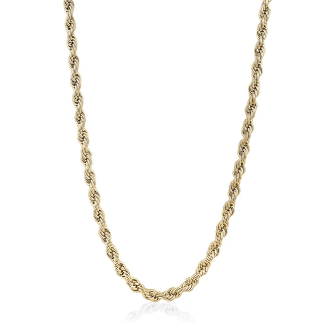 Stainless Steel 6mm Rope Chain 24"