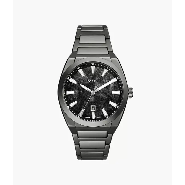 Fossil Everett Forged Carbon Watch