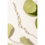 ELLE Allure Rhodium & Gold Plated Mother of Pearl Link Bracelet