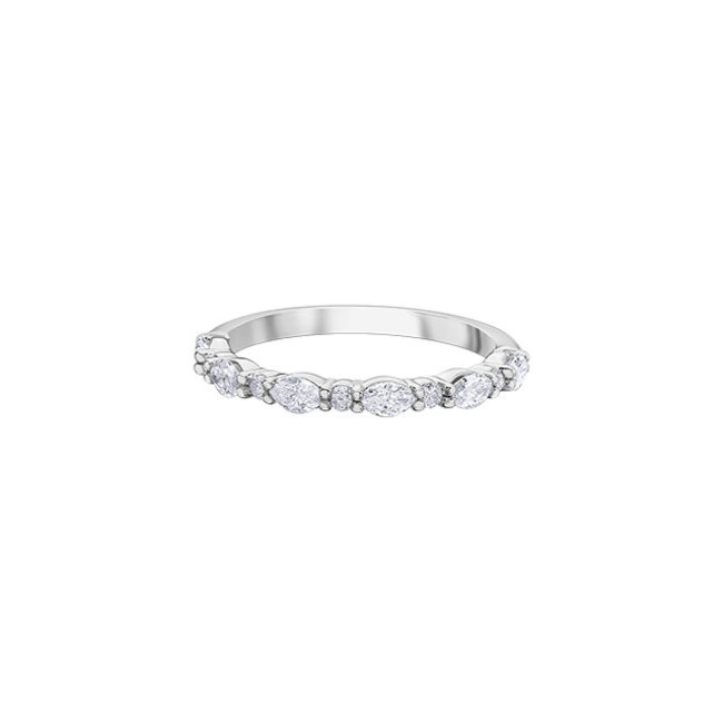 Marquise & Round Diamond Band