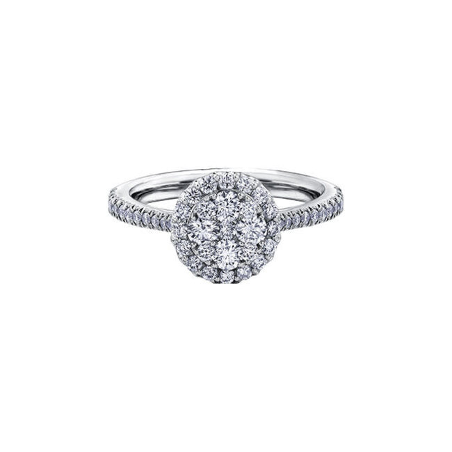 Halo Diamond Engagement Ring