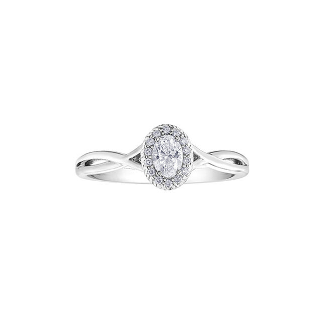 Halo Diamond Engagement Ring
