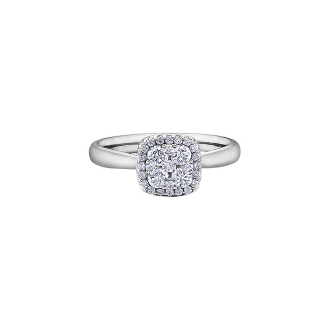 Halo Diamond Engagement Ring