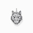 Blackend Wolf Head Pendant